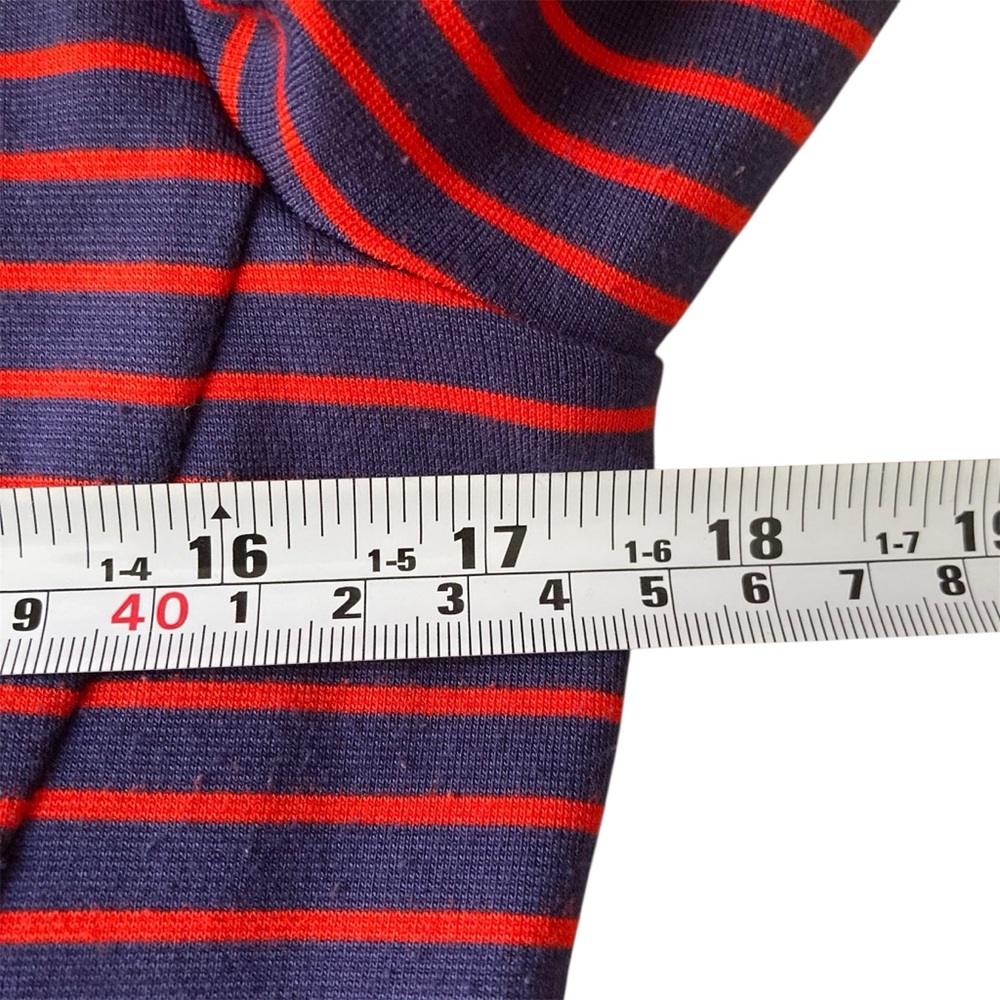 TRISTAN | Red and Blue Striped Fitted Knit Blazer Size M Like New - Picture 12 of 13